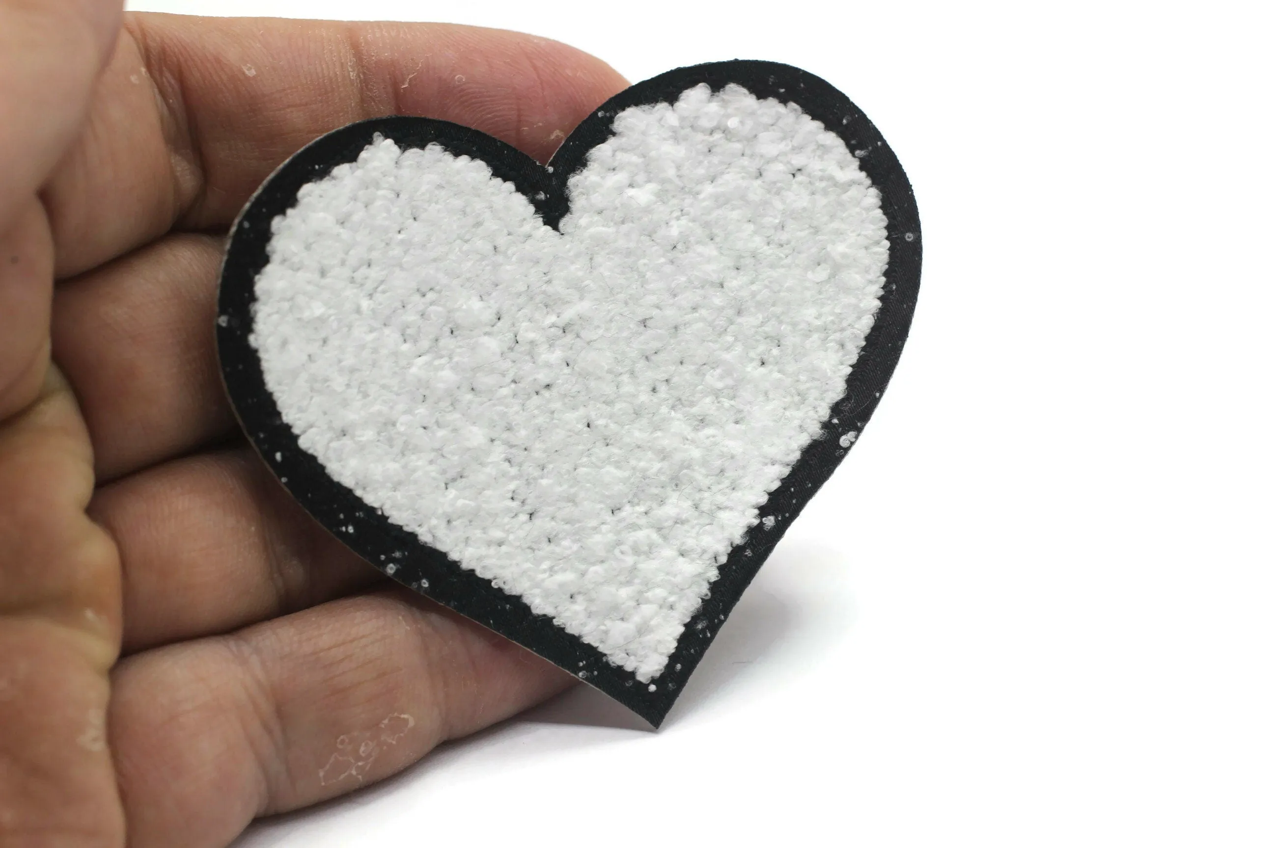 12 Pcs Heart Patch 2.2x2.6 Inch Iron On Patch Embroidery, Custom Patch, High Quality Sew On Badge for Denim, Applique, Peace Patches