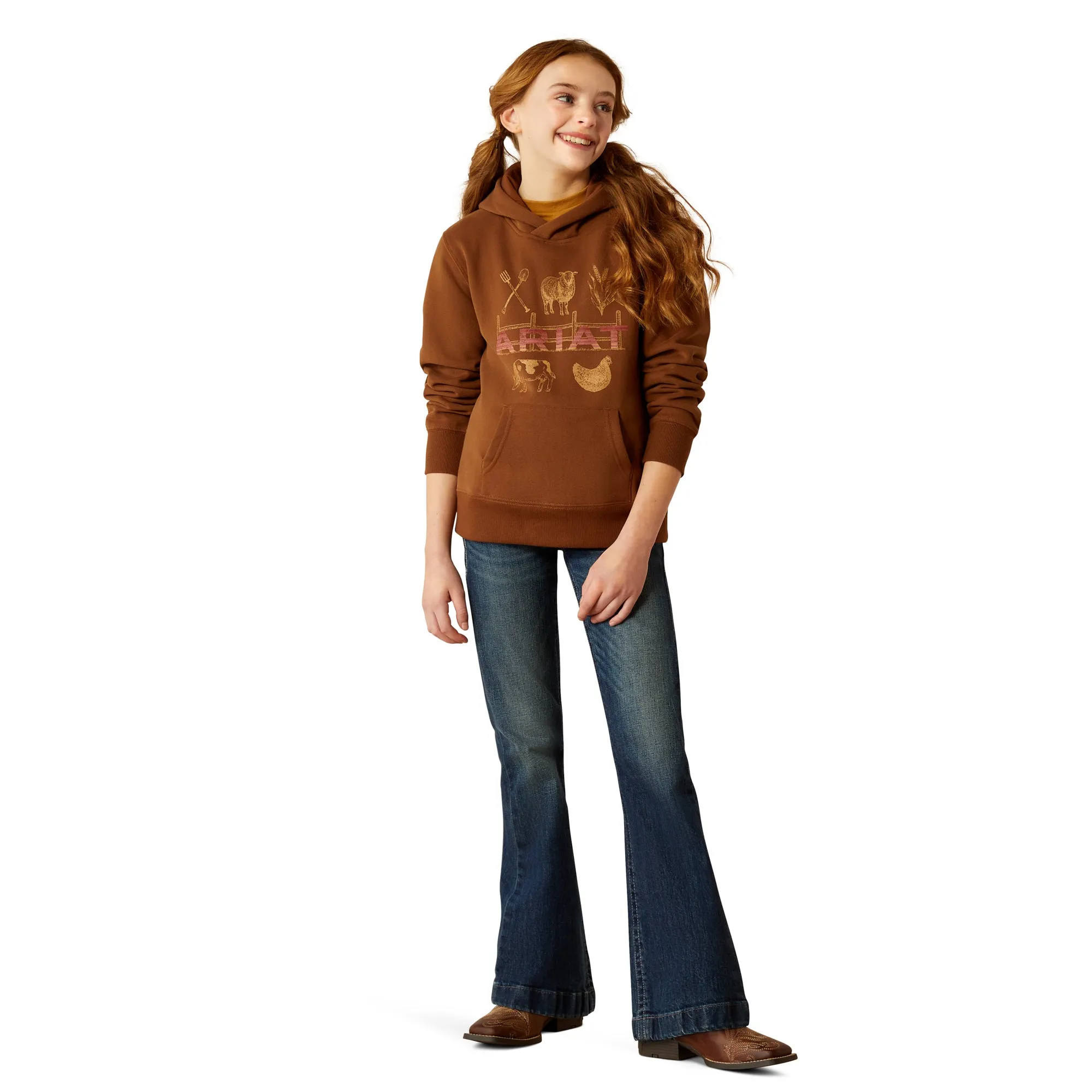Ariat Youth Girl's Ranch Collections Soft Slit Hoodie 10053888