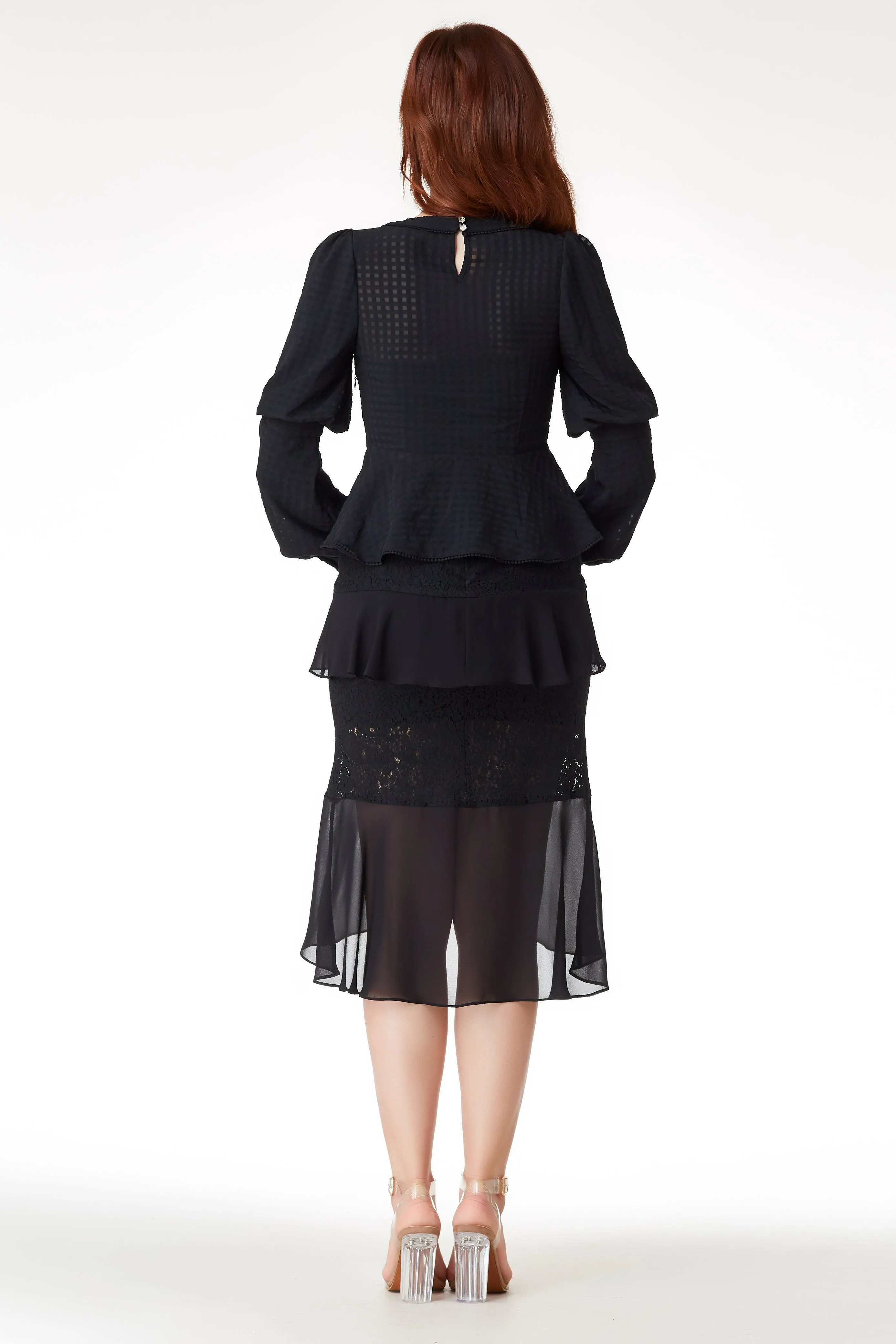 AW'18 Ruffle Mermaid Skirt - Black