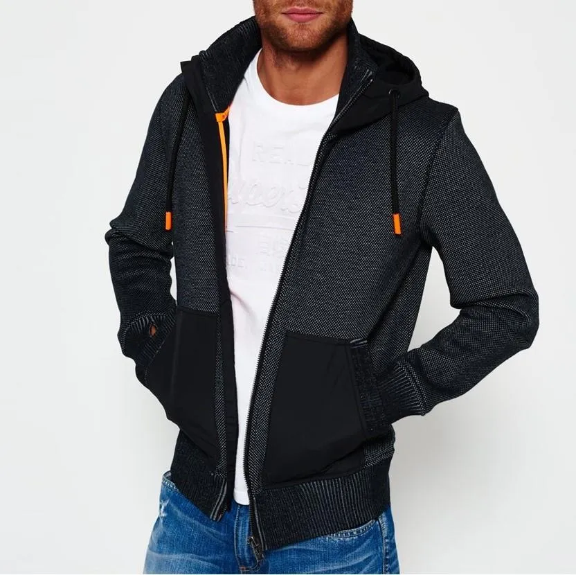 Bonded Knit Hooded Jacket