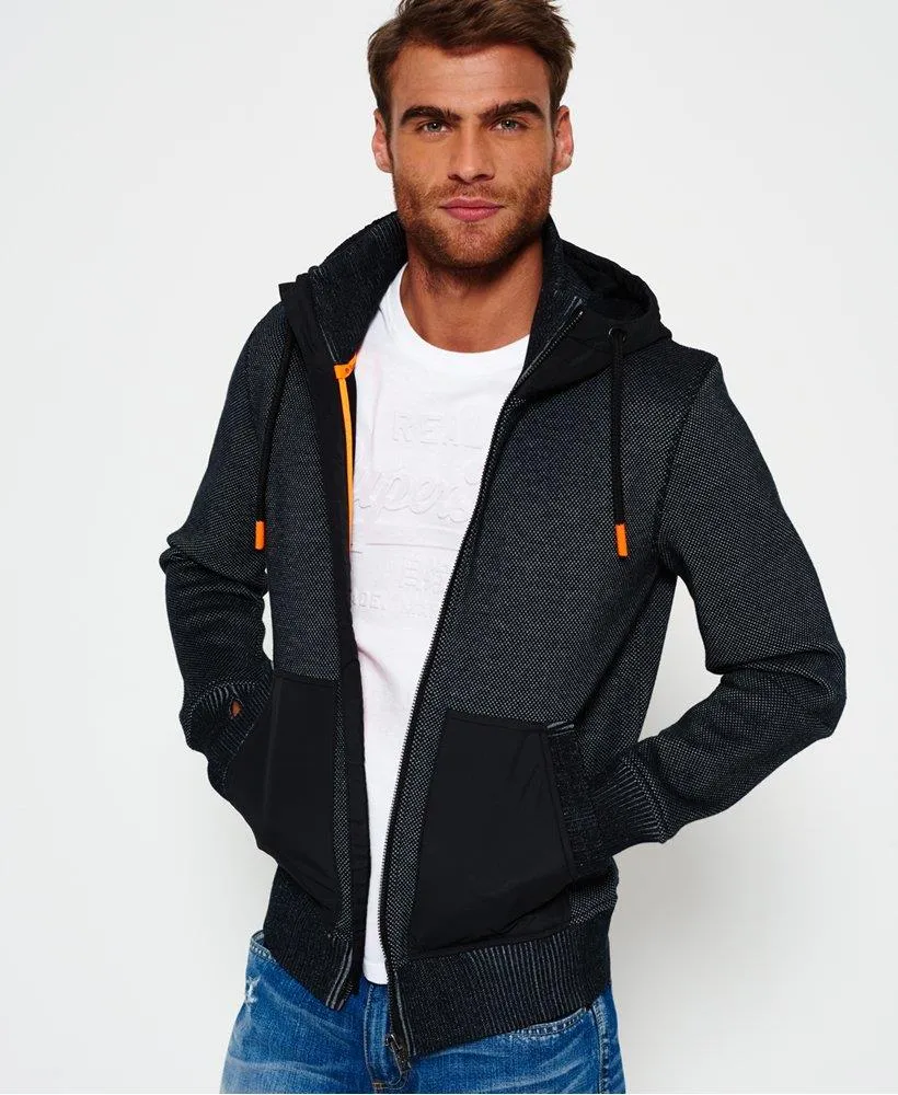 Bonded Knit Hooded Jacket