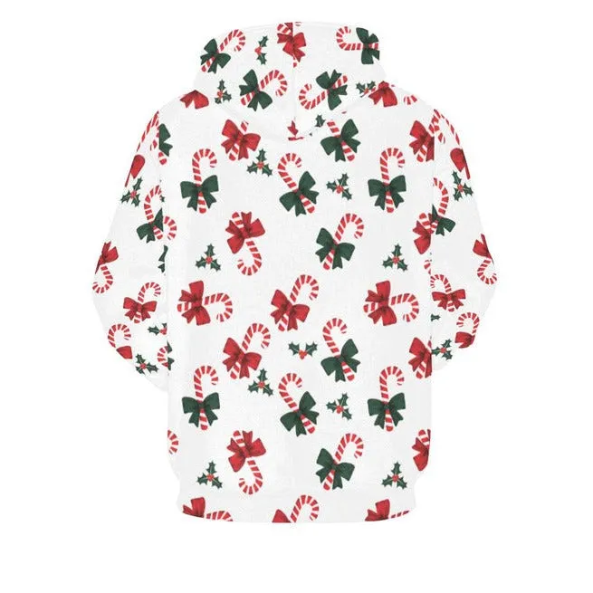 Candy Cane Cozy Hoodie for Women (USA Size)