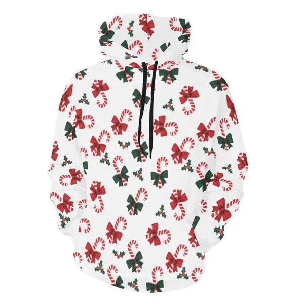 Candy Cane Cozy Hoodie for Women (USA Size)