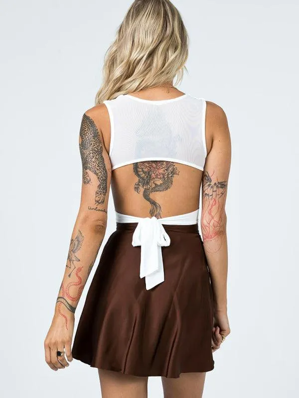 Chic Satin Wrap Mini Skirt for Fashion-Forward Women