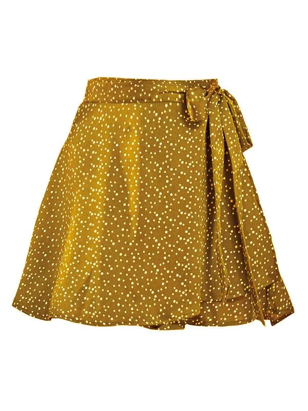 Chic Satin Wrap Mini Skirt for Fashion-Forward Women
