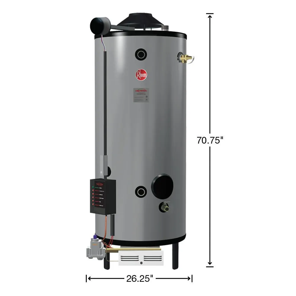 Commercial Universal Heavy Duty 65 Gal. 399.9K BTU Natural Gas Tank Water Heater
