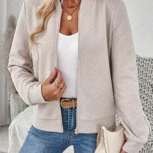 Elise | Elegant women's zippered bomber jacket
