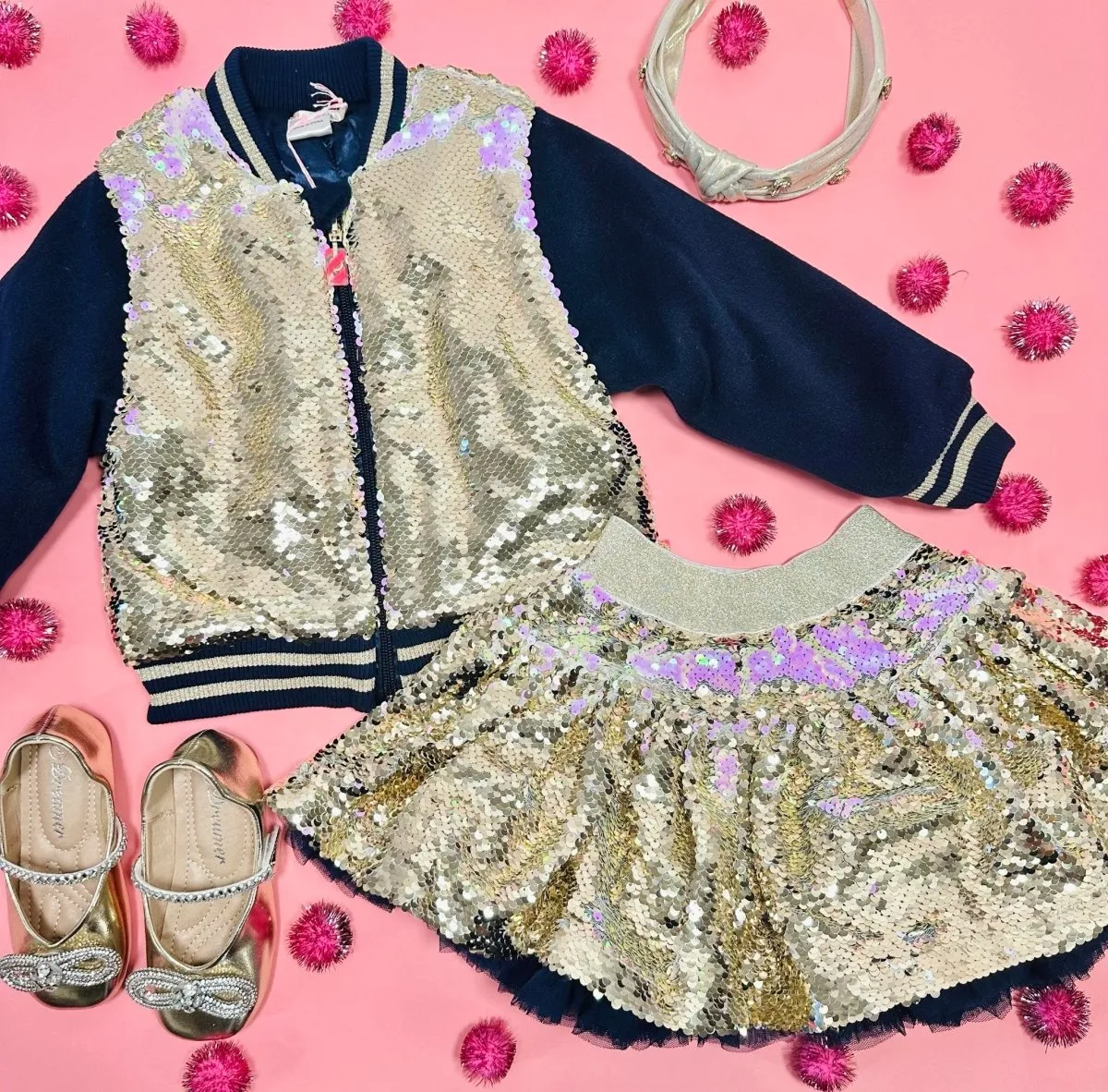 FLIP SEQUIN SKIRT