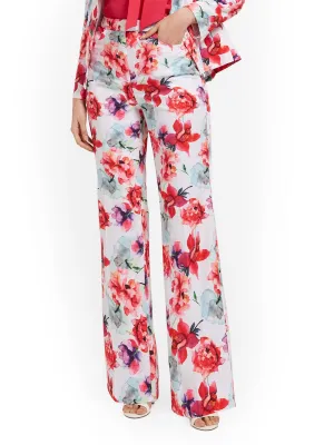 Floral-Print Palazzo Pant