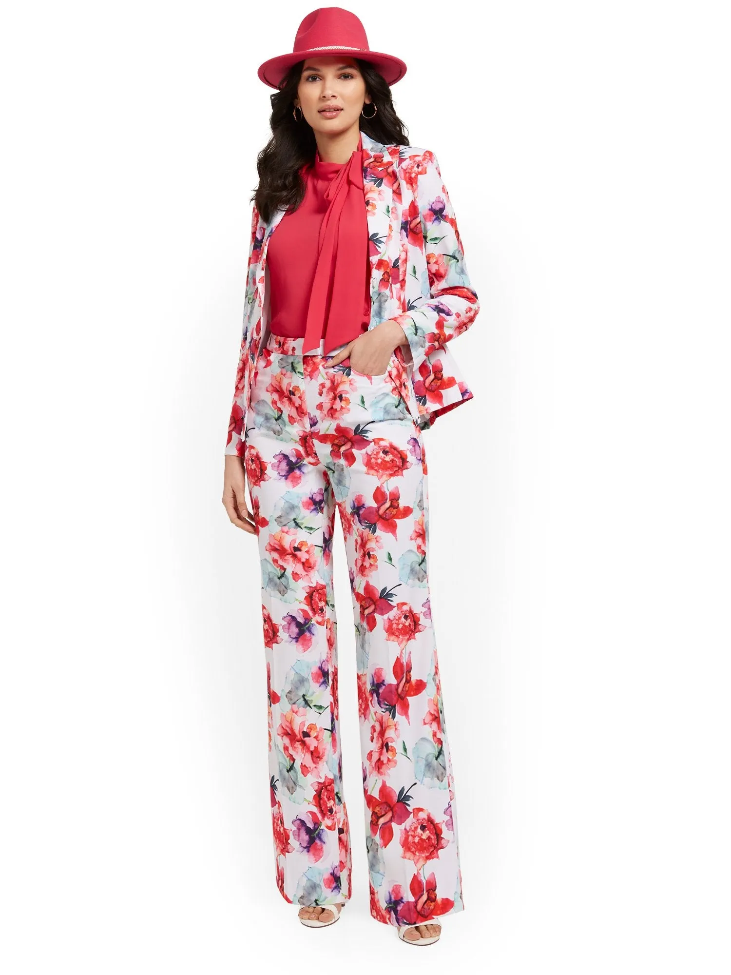Floral-Print Palazzo Pant