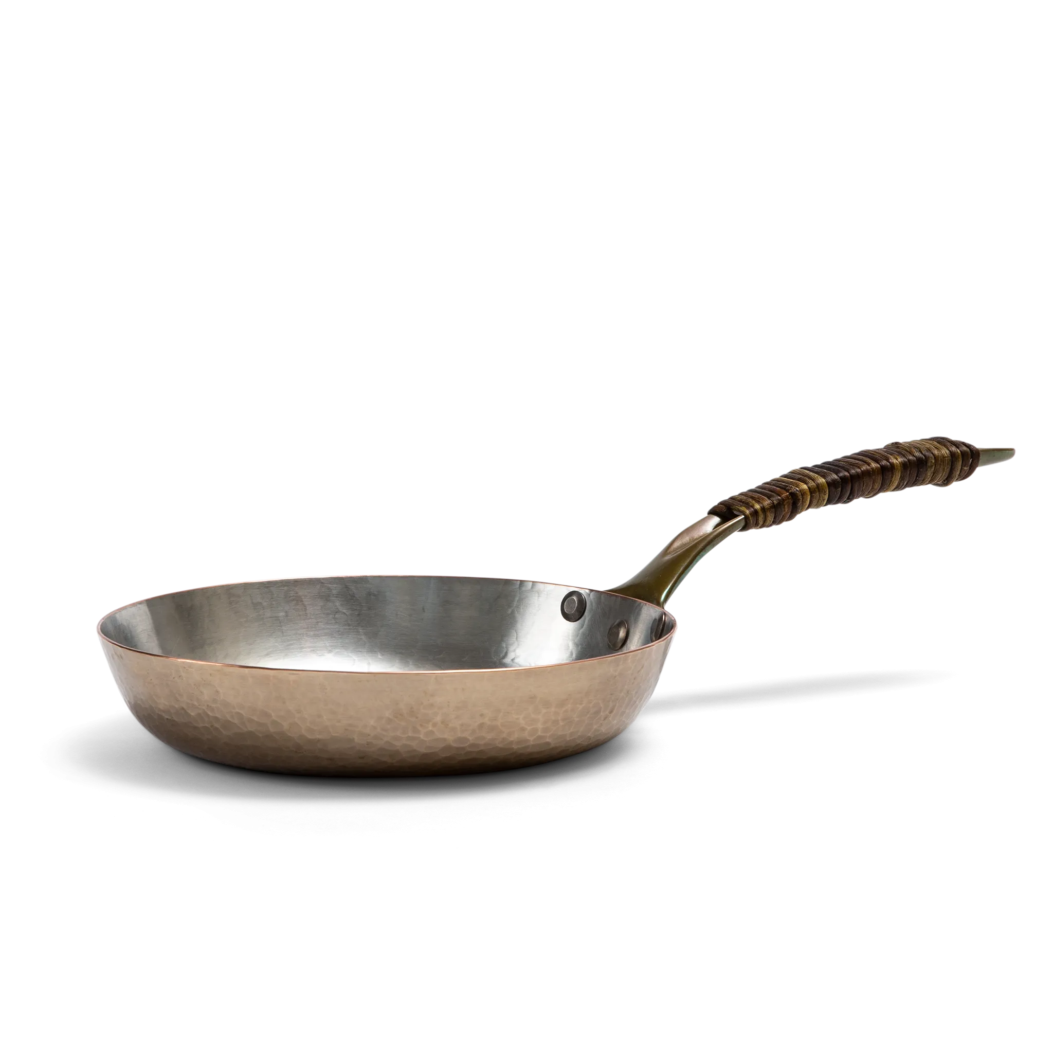Frying pan with vine-wrapped handle - small