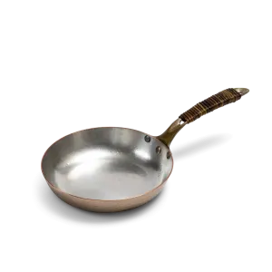 Frying pan with vine-wrapped handle - small
