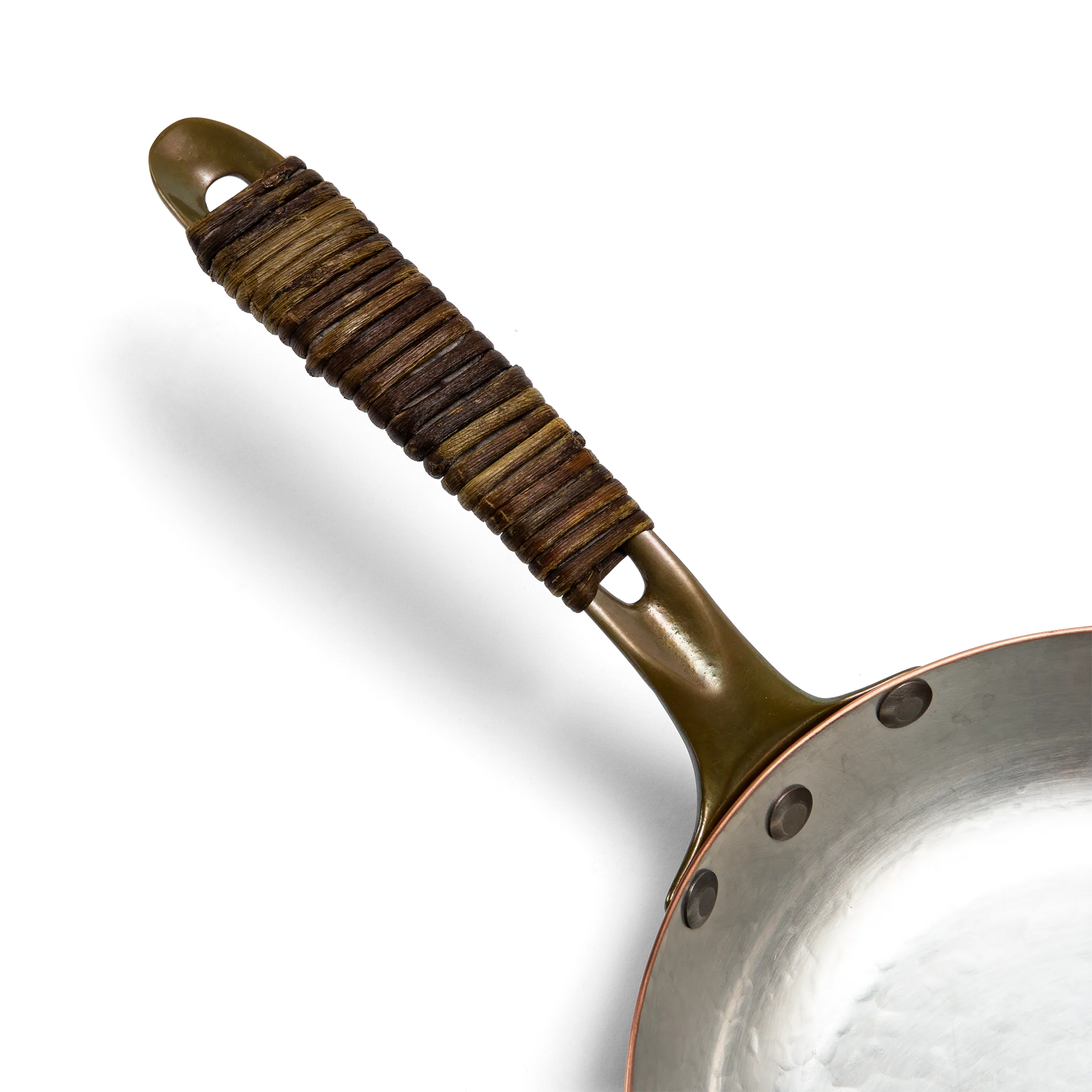 Frying pan with vine-wrapped handle - small