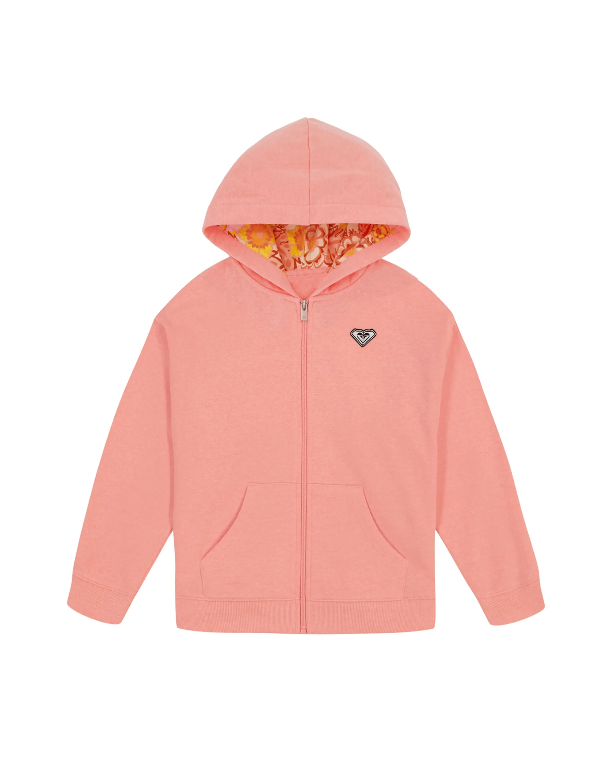 Girls 2-7 Wild Flower Front Zip Hoodie -