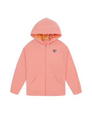 Girls 2-7 Wild Flower Front Zip Hoodie -