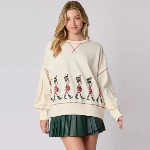 Glitter Patchwork Vintage Harajuku Christmas Hoodie