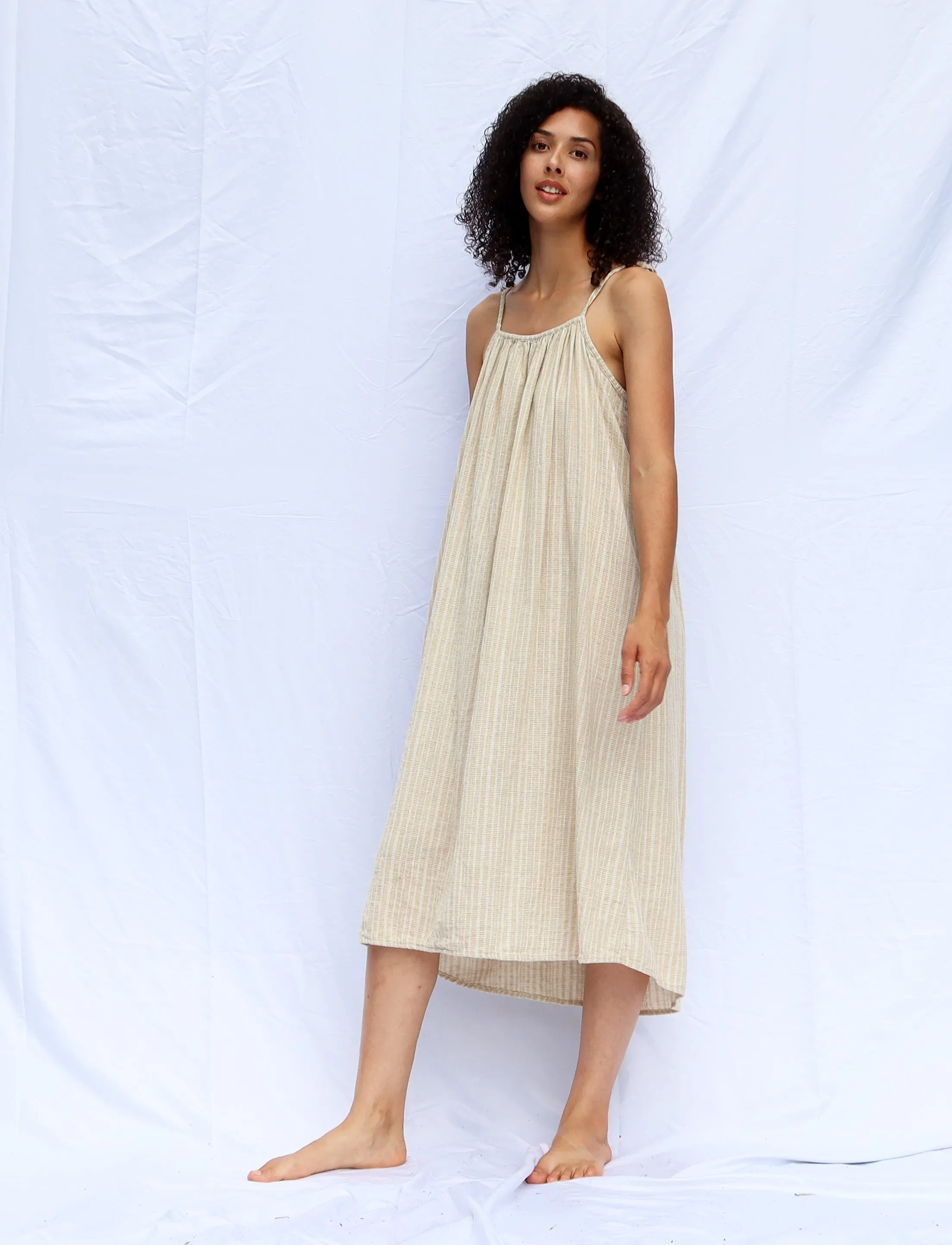Handwoven - Dawn Below Knee Dress