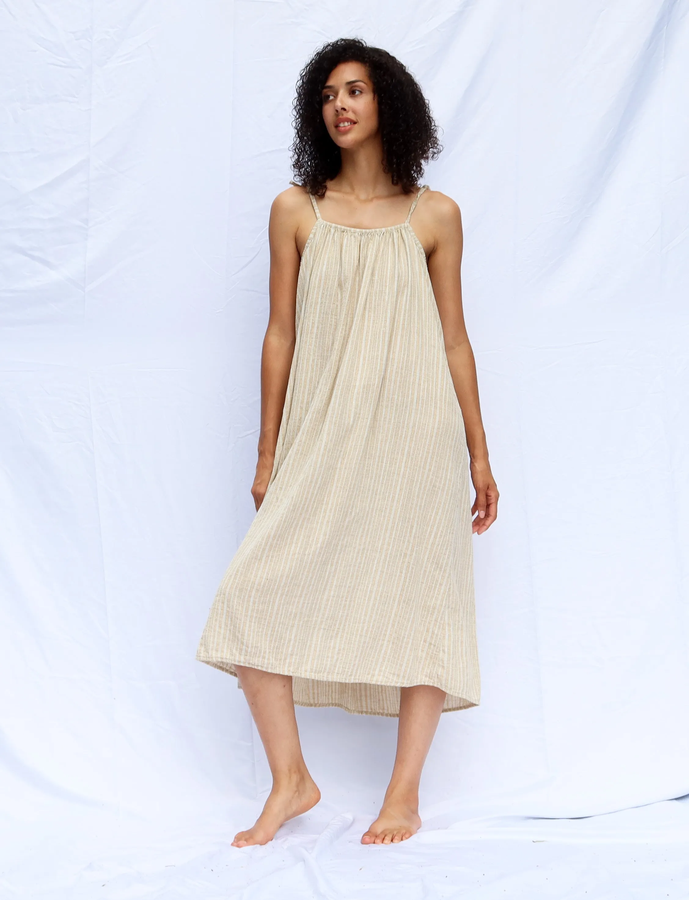 Handwoven - Dawn Below Knee Dress