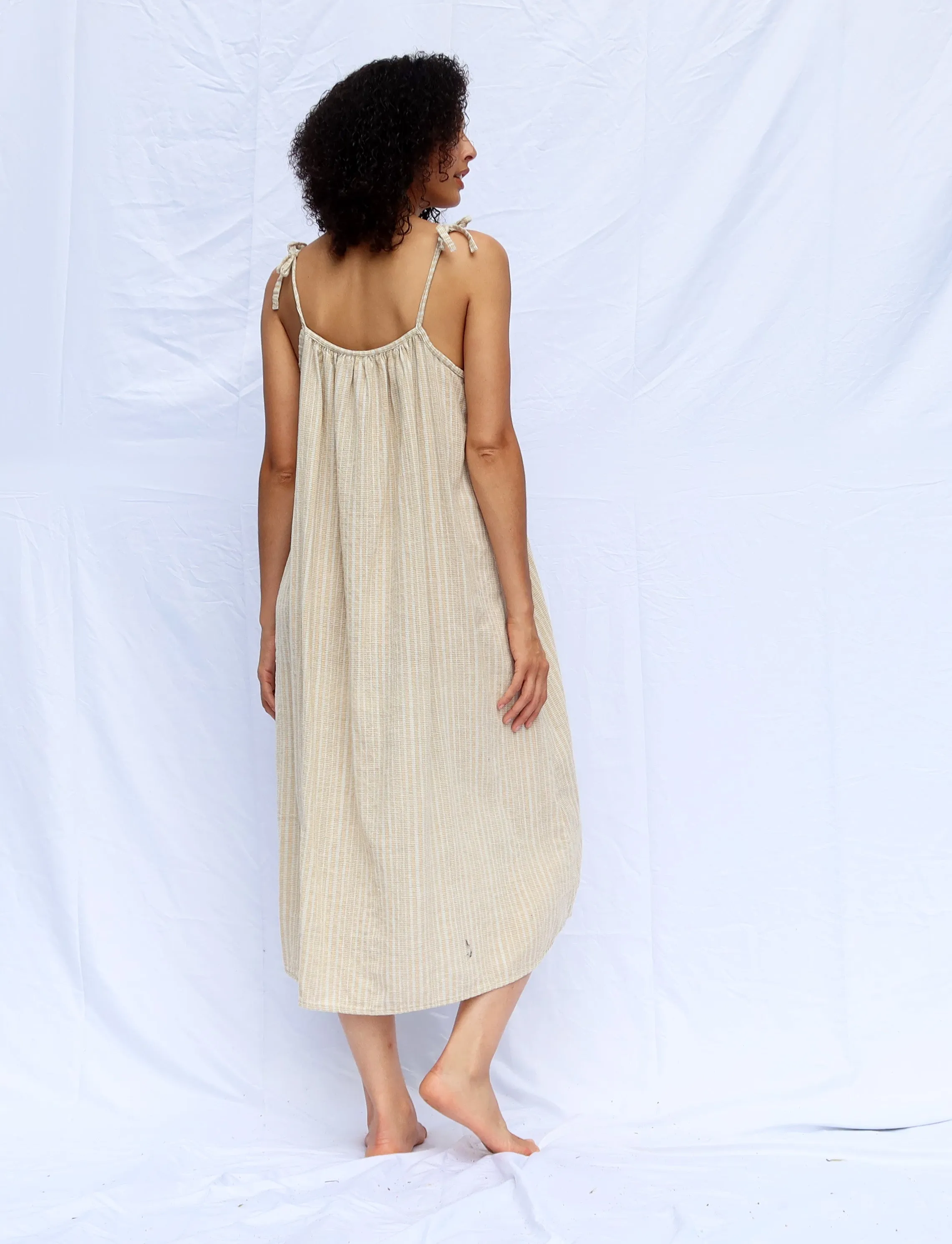 Handwoven - Dawn Below Knee Dress