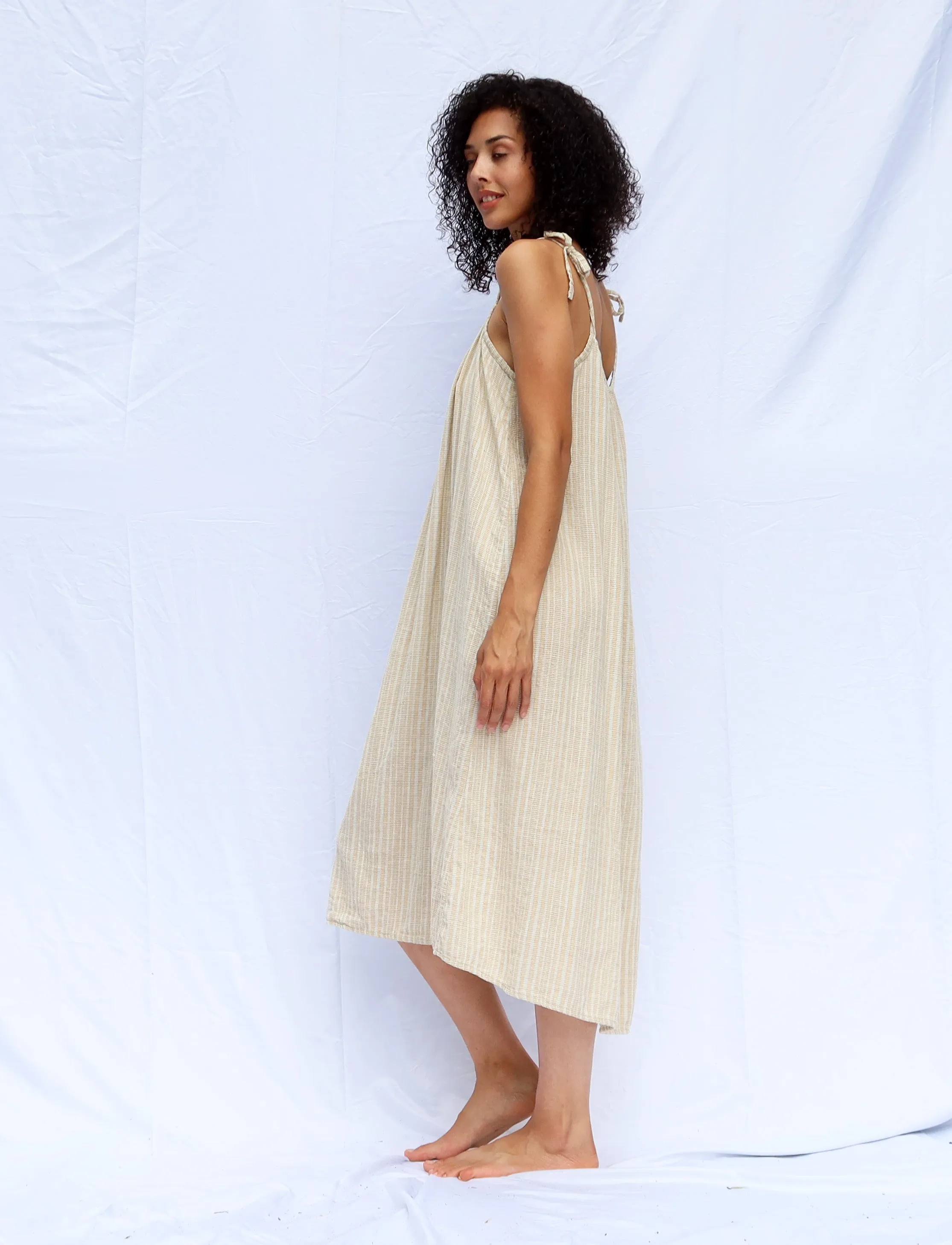 Handwoven - Dawn Below Knee Dress
