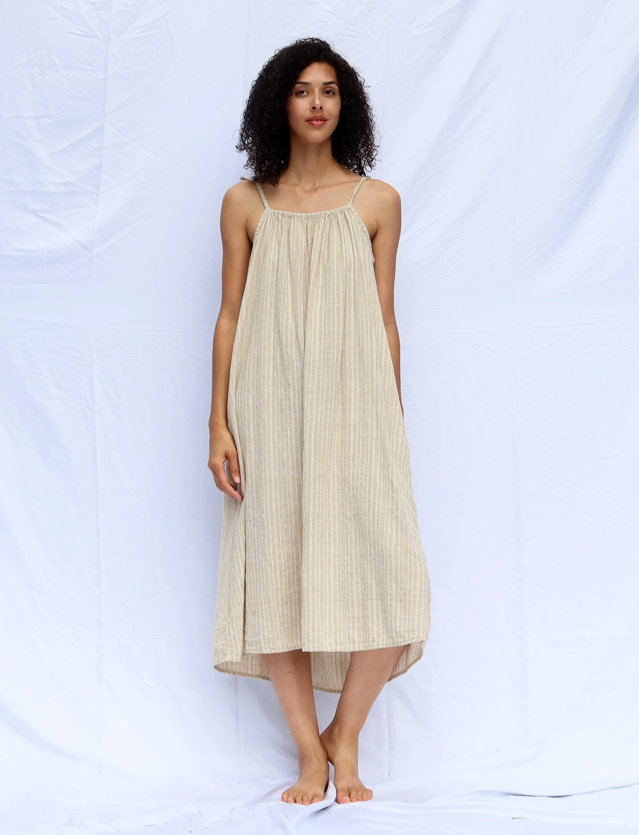 Handwoven - Dawn Below Knee Dress