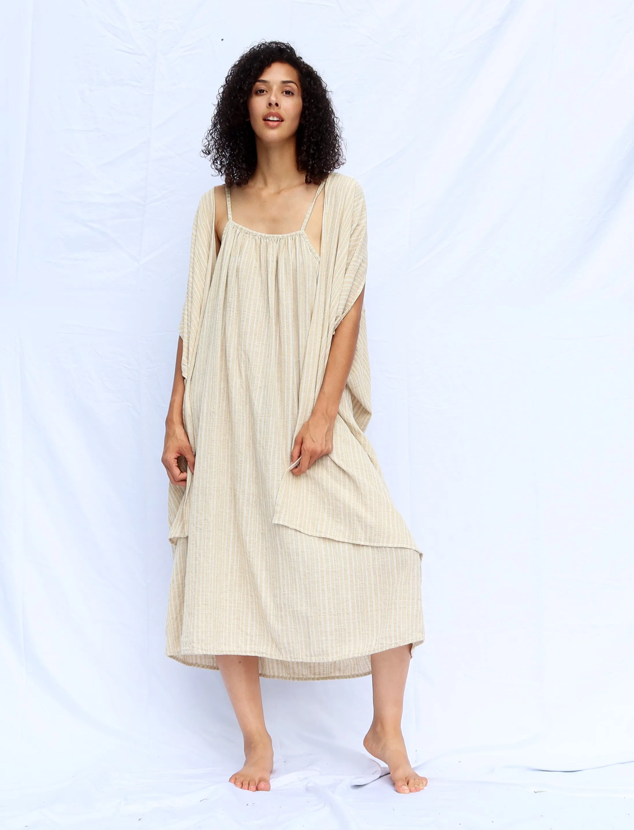 Handwoven - Dawn Below Knee Dress