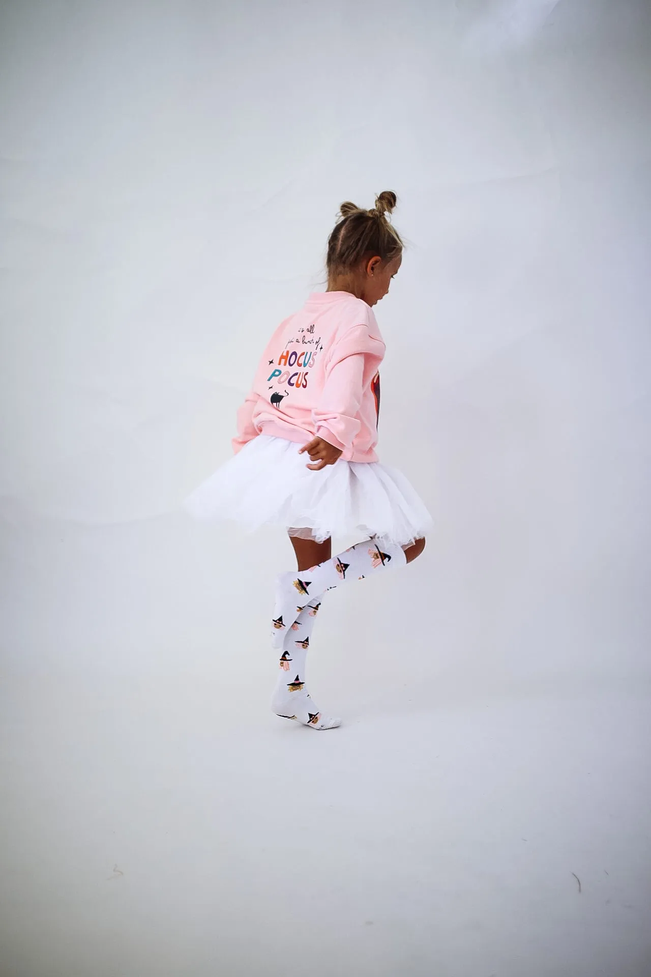 HOCUS POCUS pullover | in light pink | front & back print | oversized  drop shoulder | KIDS