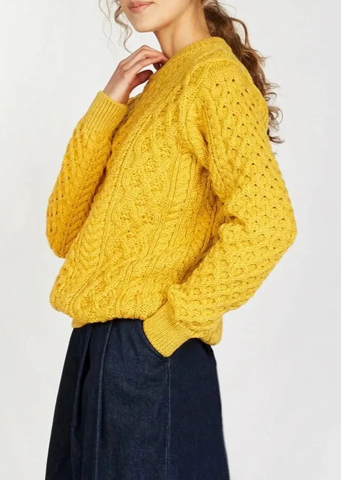 IrelandsEye Aran Sweater | Sunflower
