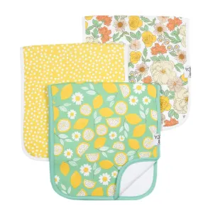 Lemon Burp Cloth Set