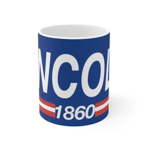 Lincoln 1860 Ceramic Mug 11oz