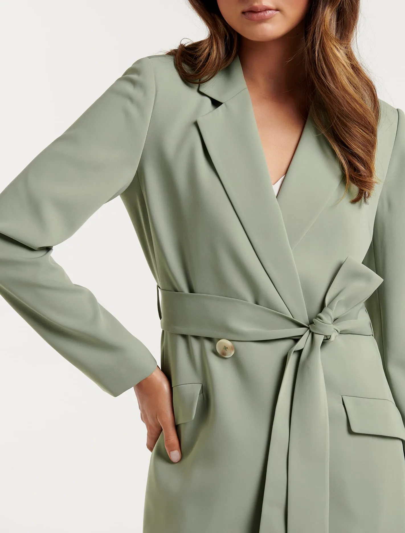 Maisy Double Breasted Belted Blazer
