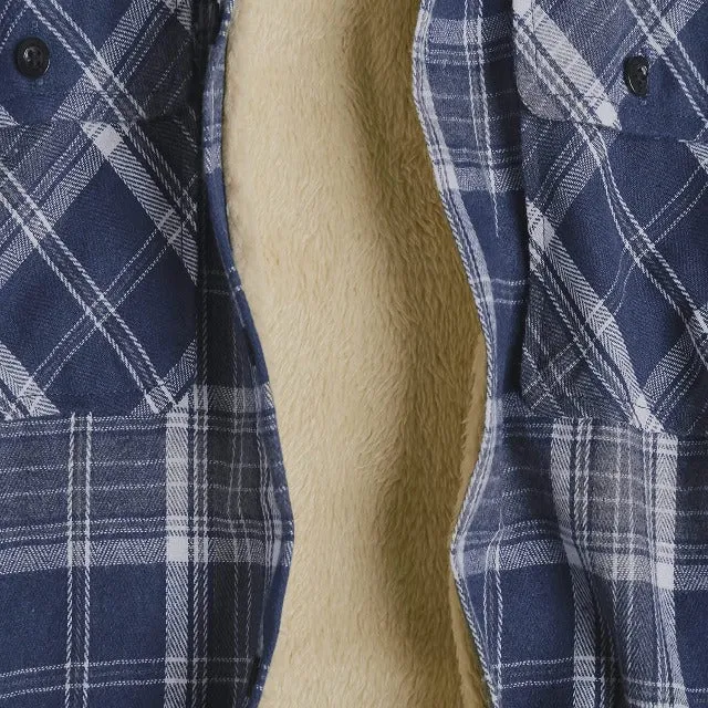 Men's Long Sleeve Flannel Shirt Jacket