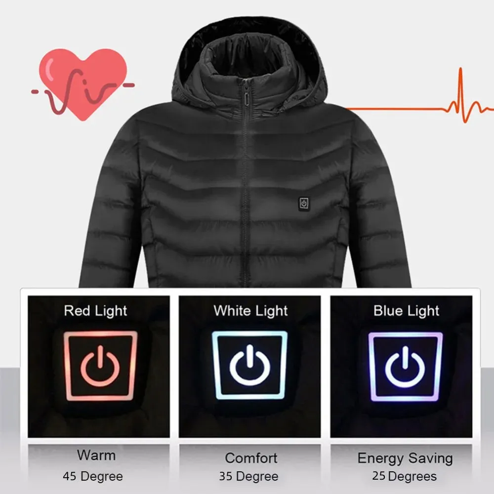 Men’s USB Heated Jacket – Electric Winter Coat