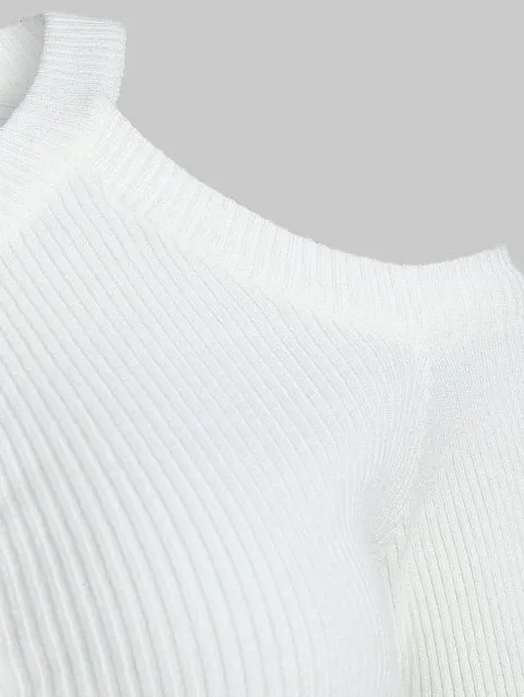 Modern Shoulder Ruched Sweater