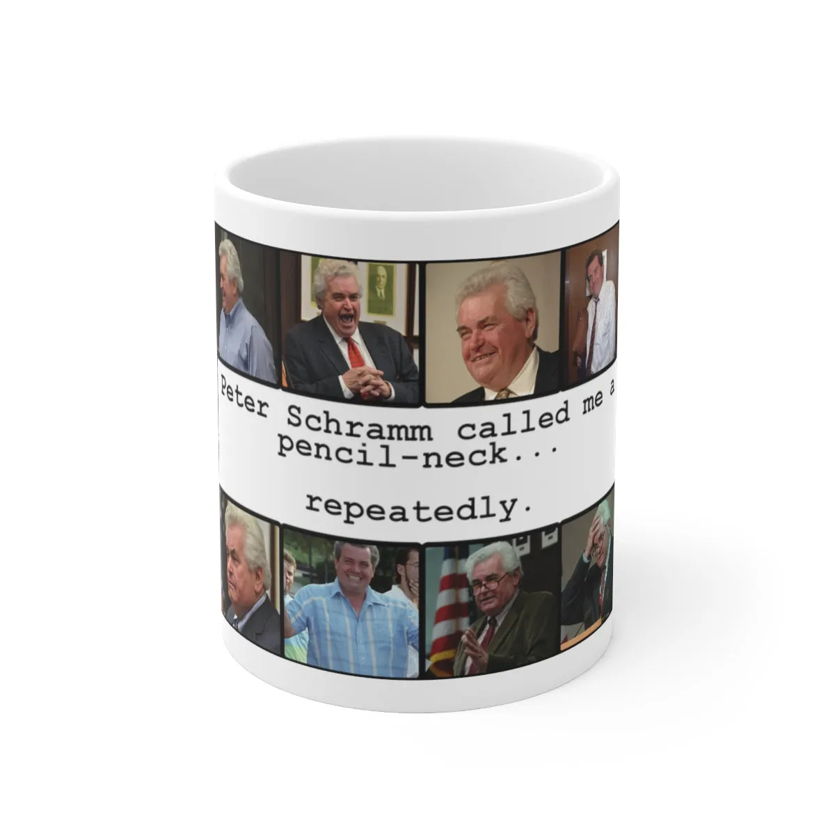 Pencil-neck Ceramic Mug