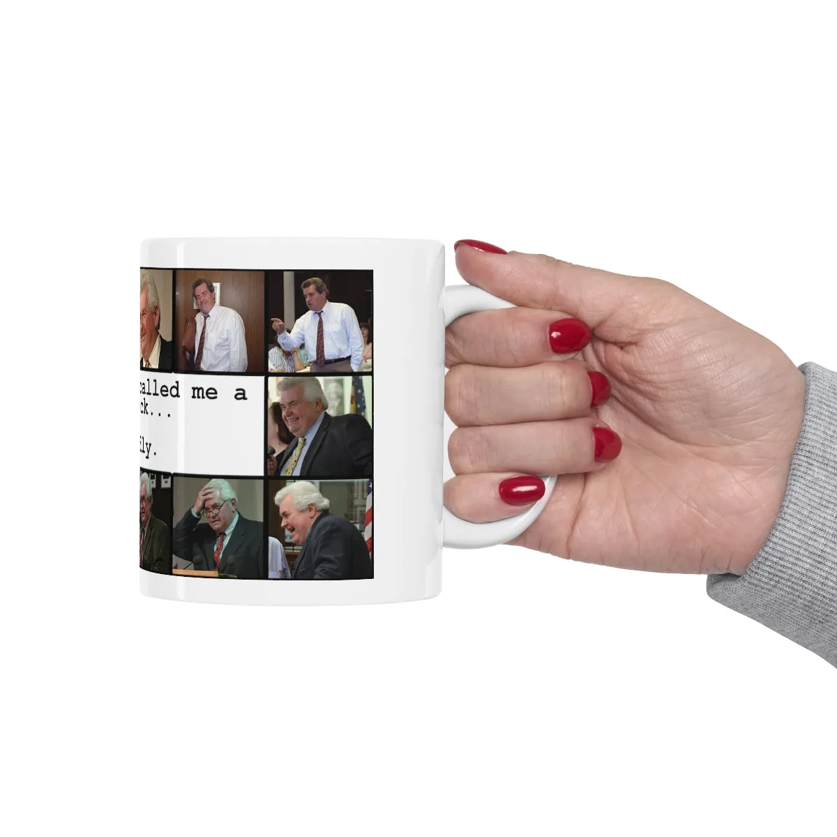 Pencil-neck Ceramic Mug