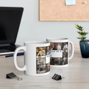 Pencil-neck Ceramic Mug