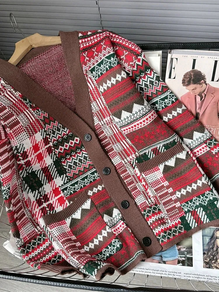 Pre Order:  Festive Loose Knit Jacket