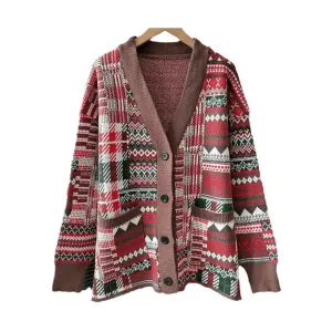 Pre Order:  Festive Loose Knit Jacket