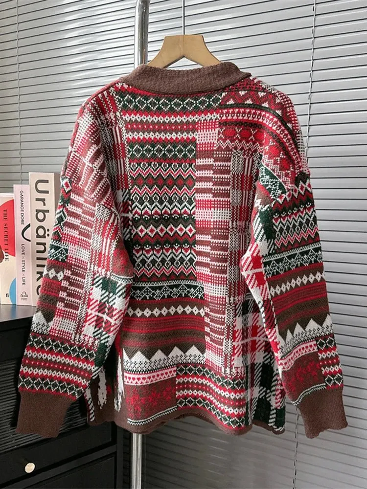 Pre Order:  Festive Loose Knit Jacket
