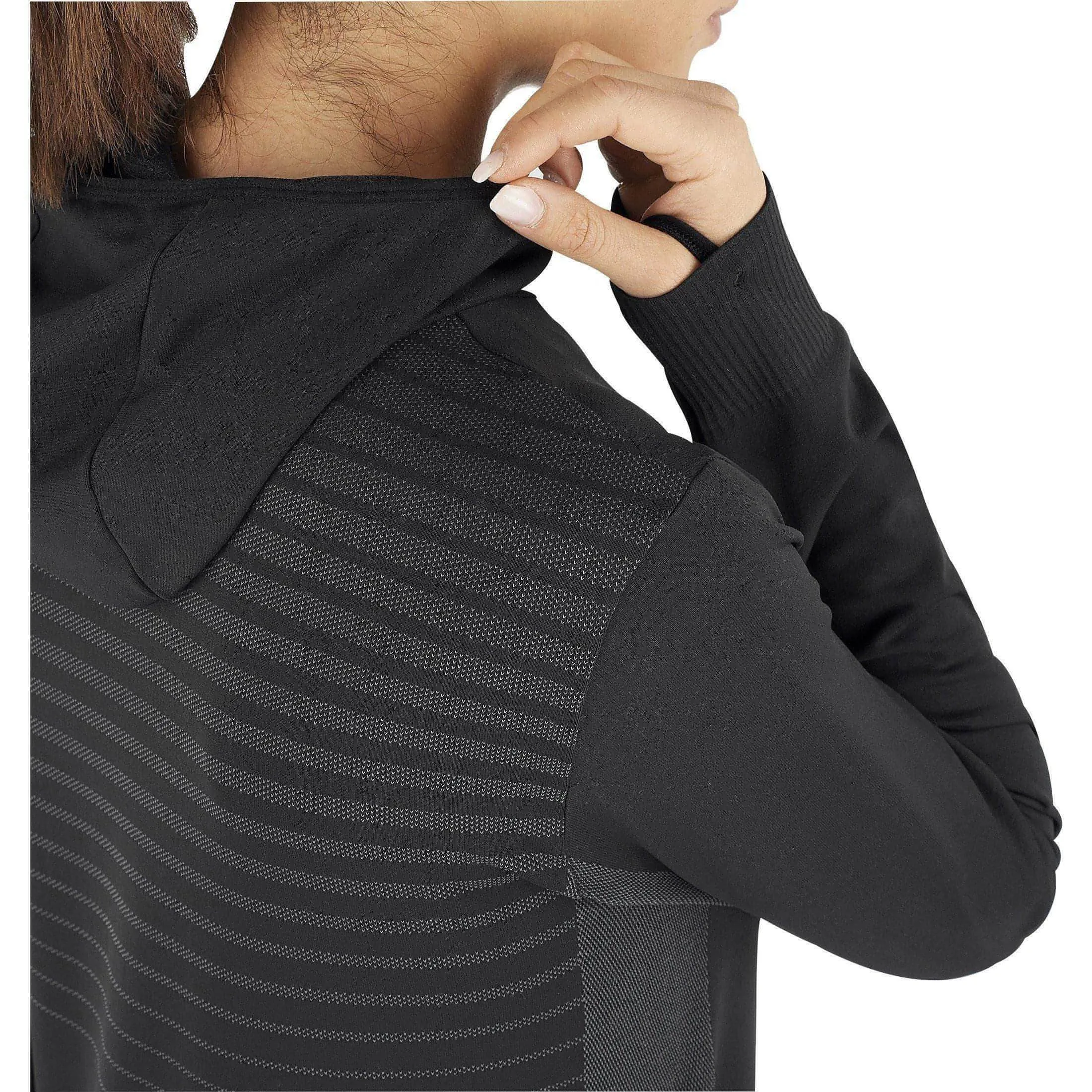 Salomon Comet Seamless Womens Running Hoody - Black