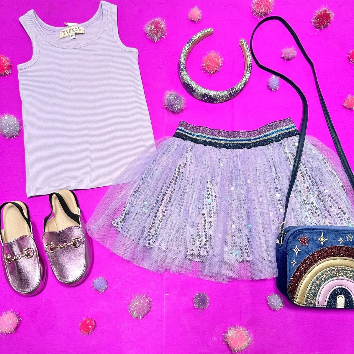 SEQUIN TULLE SKIRT