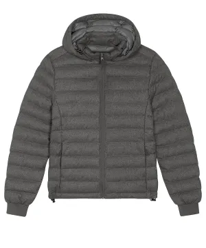 Stella Voyager wool-like padded jacket (STJW897) | Dark Heather Grey
