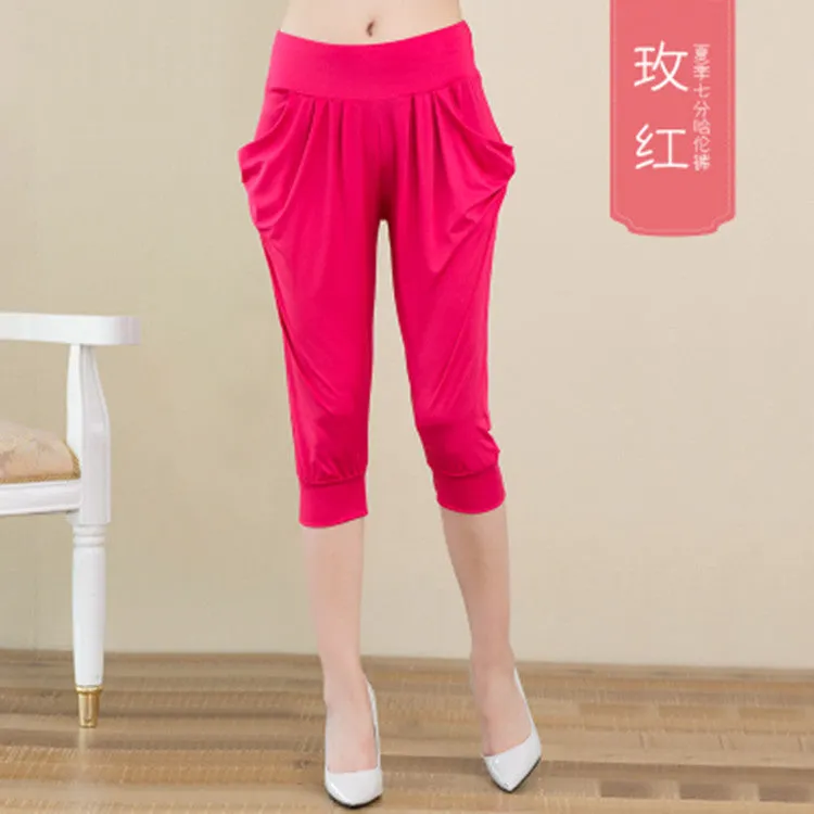 Thin Women Cropped Plus Size Loose Casual Pants