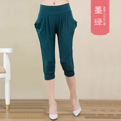 Thin Women Cropped Plus Size Loose Casual Pants