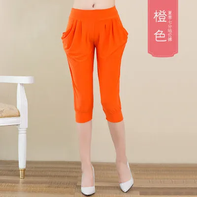 Thin Women Cropped Plus Size Loose Casual Pants