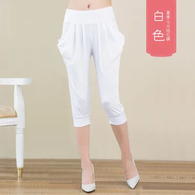 Thin Women Cropped Plus Size Loose Casual Pants