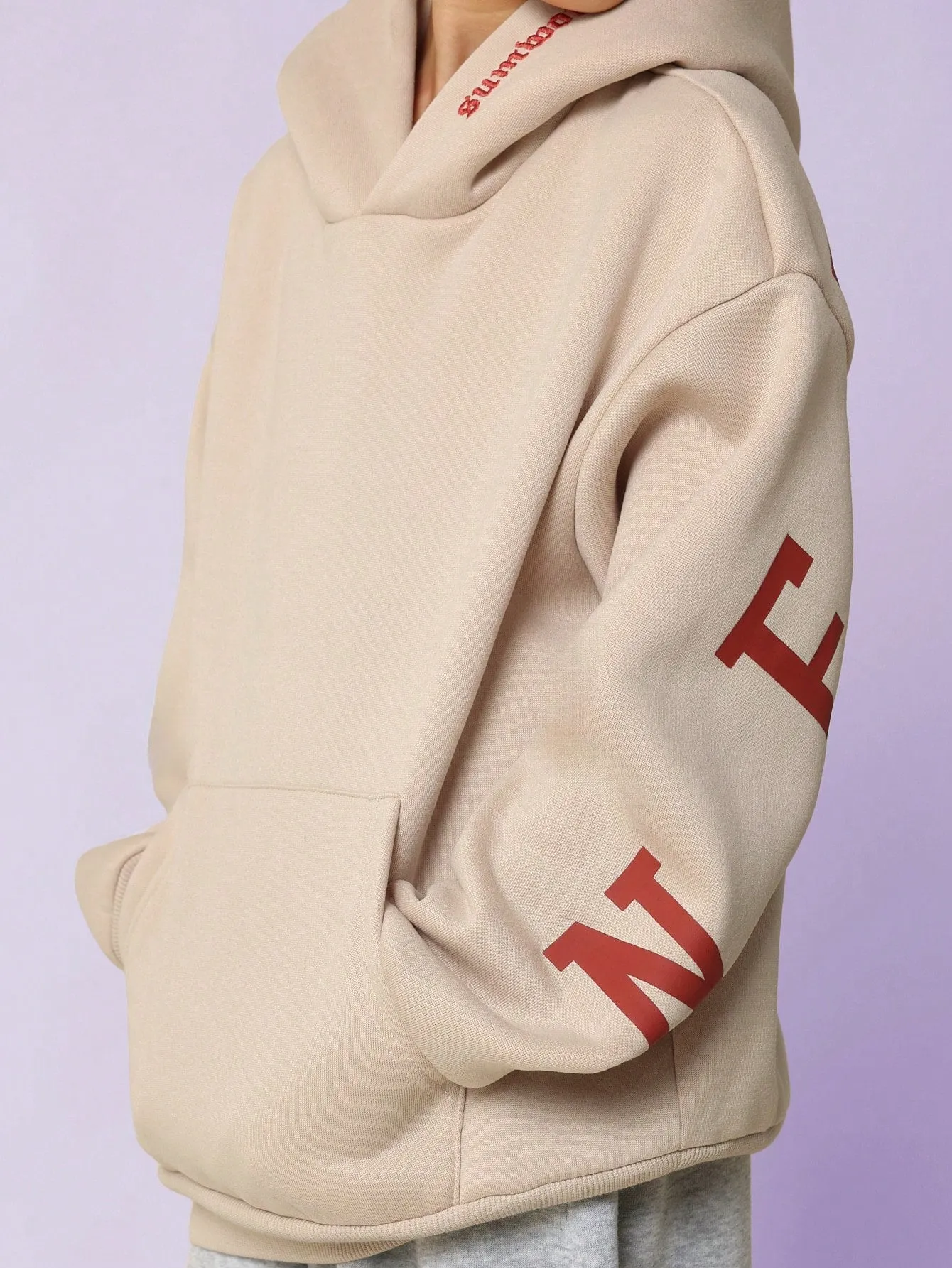 Tween Boys Regular Fit Overhead Hoodie With New York Graphic Print